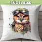 Preview: Bügelbild Funky Eule